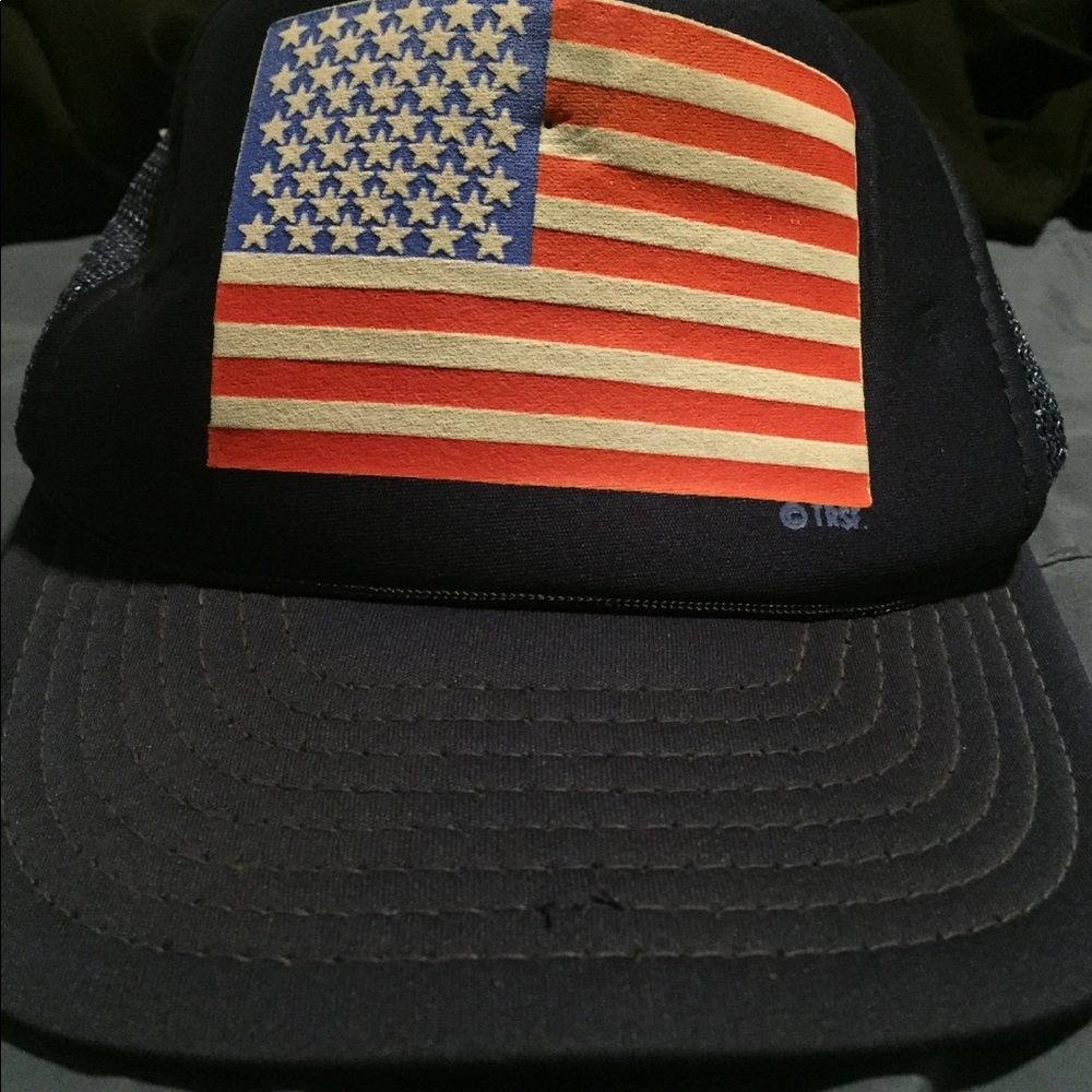 Vintage American flag hat